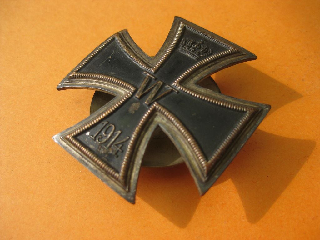 Eisernes Kreuz 1.Klasse von 1914 (EK1/14) unbekannter Hersteller an SCHRAUBSCHEIBE Orden Kaiserreich seltene Variante