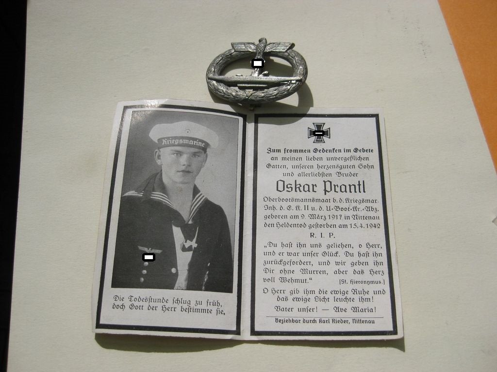 Bootkriegsabzeichen VARIANTE unbekannter Hersteller Kriegsmarine