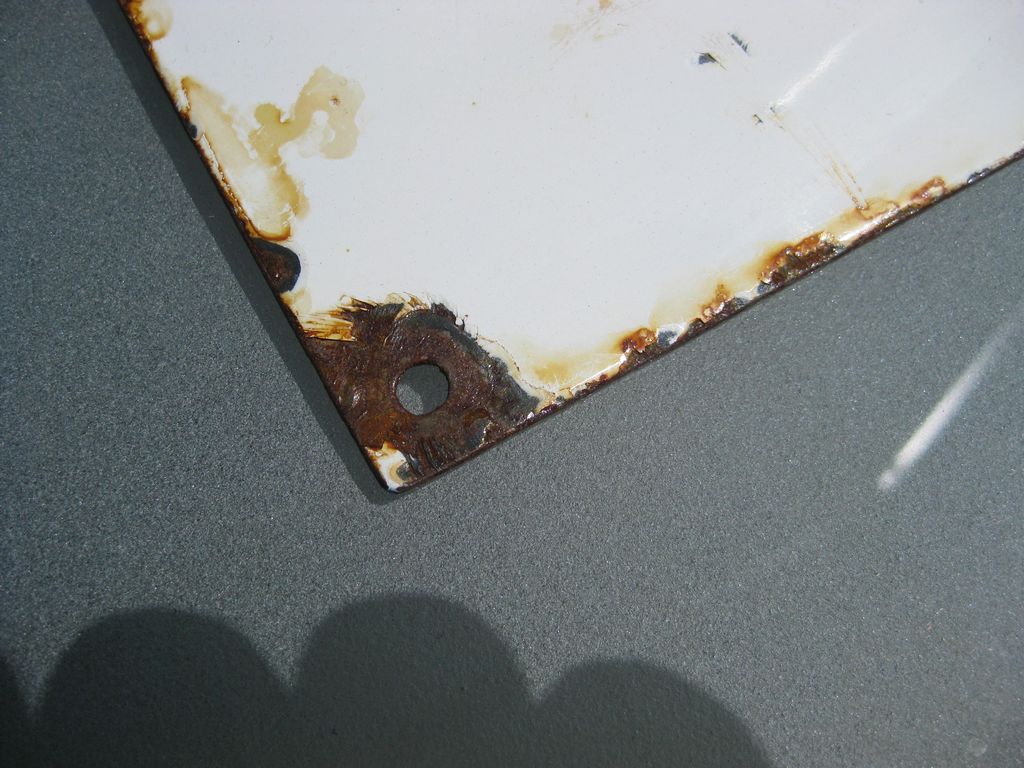 Emailleschild Die Zeitung der Waffen SS Das schwarze Korps OFFEN RAU ZACKIG