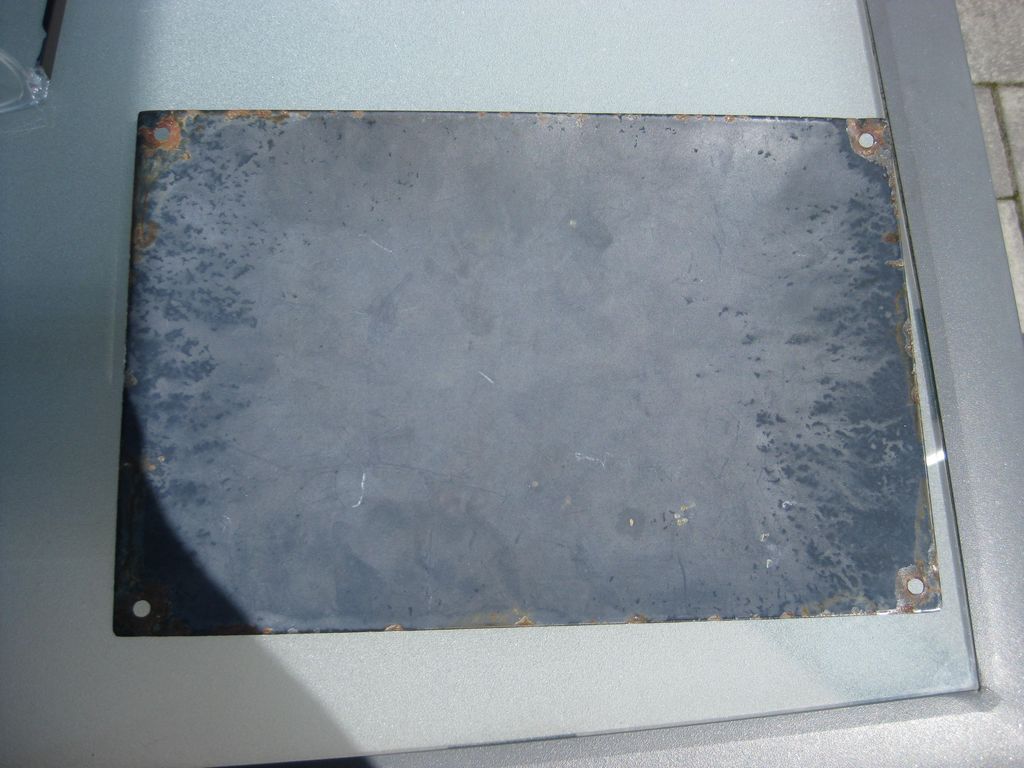 Emailleschild Die Zeitung der Waffen SS Das schwarze Korps OFFEN RAU ZACKIG