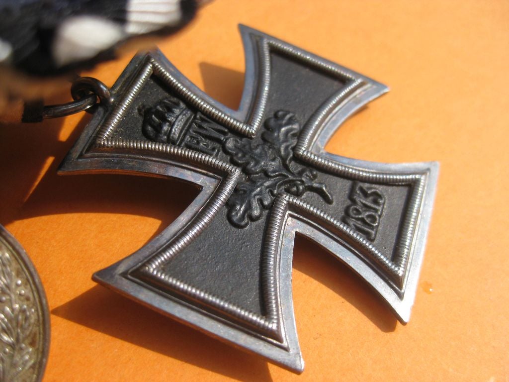 4er Ordensspange Ordensschnalle Eisernes Kreuz (EK2/14) Polizei Dienstauszeichnung Tapferkeitsmedaille Württemberg Wehrmacht Ehrenzeichen Polizeiorden