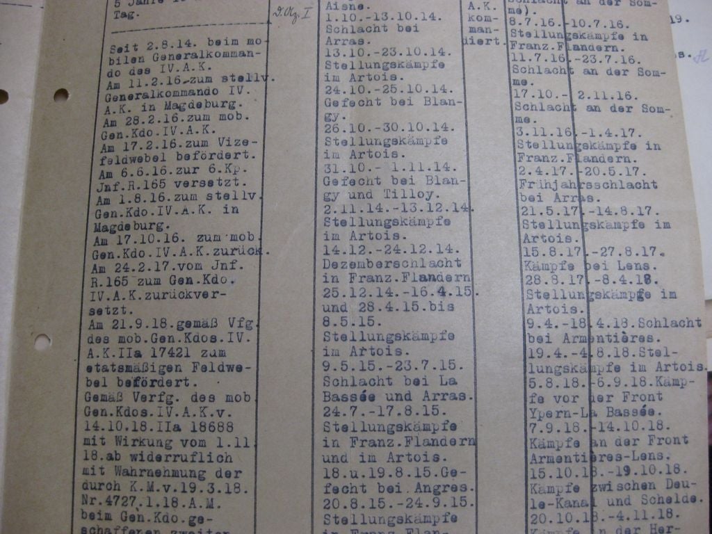 Konvolut  Verleihungsurkunden Sachsen Altenburg / Anhalt / Preußen 1. Weltkrieg