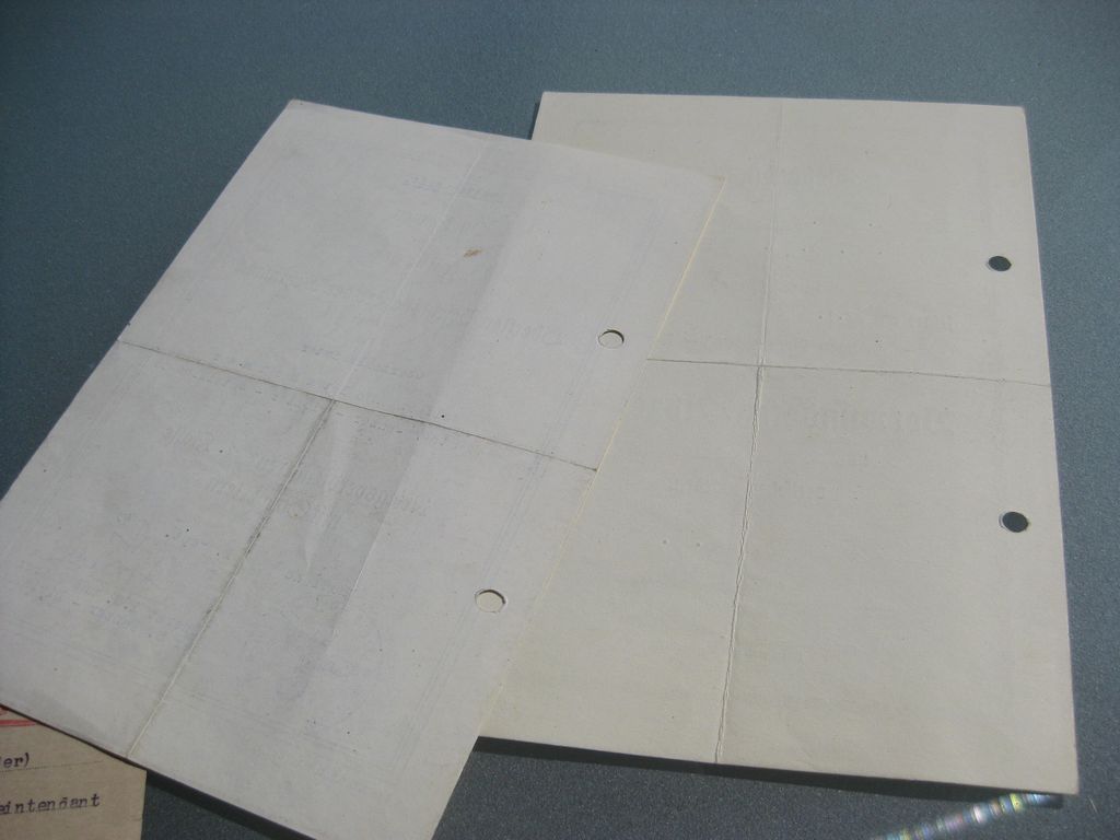 Besitzzeugnis Verleihungsurkunden Panzerpionier Bataillon 59 &amp; Panzerartillerie Regiment 80 KAMPFGRUPPE FRIEBE