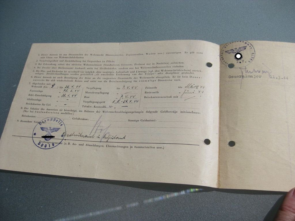 Besitzzeugnis Verleihungsurkunden Panzerpionier Bataillon 59 &amp; Panzerartillerie Regiment 80 KAMPFGRUPPE FRIEBE