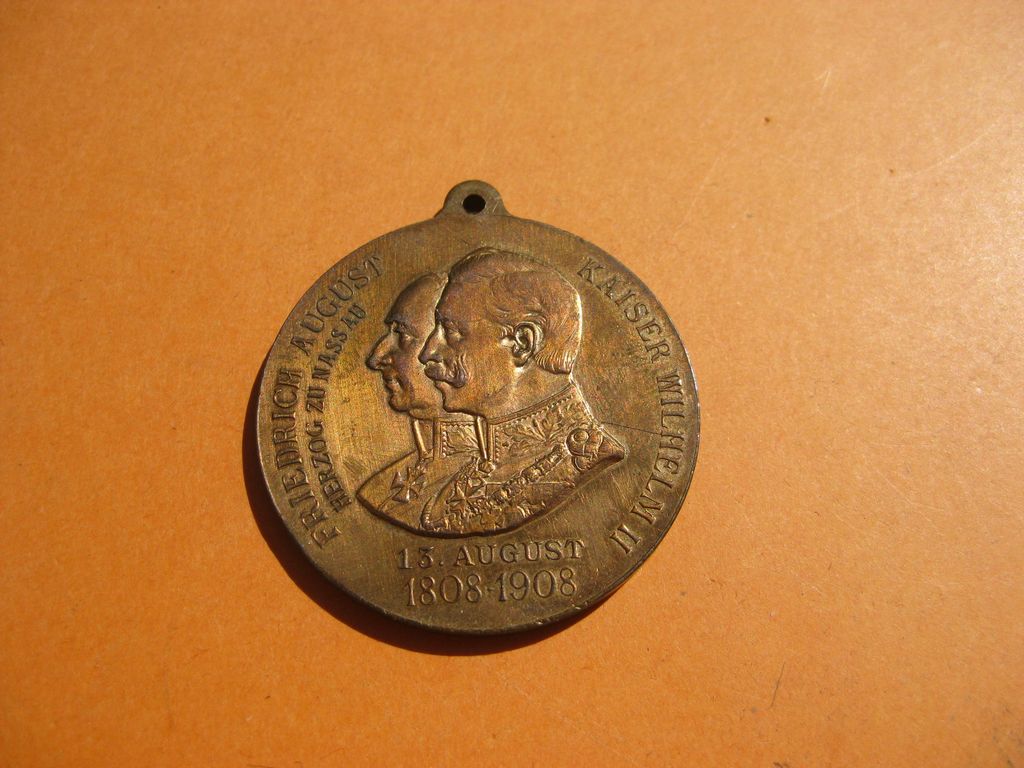 Medaille Preußen Regimentsmedaille 1808 - 1908 NASSAU Mainz Diez Fulda Bad Hersfeld  Hanau dt. französischer Krieg Feldzug