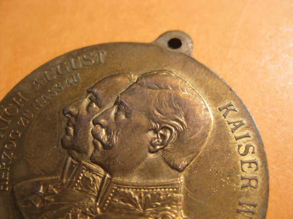 Medaille Preußen Regimentsmedaille 1808 - 1908 NASSAU Mainz Diez Fulda Bad Hersfeld  Hanau dt. französischer Krieg Feldzug