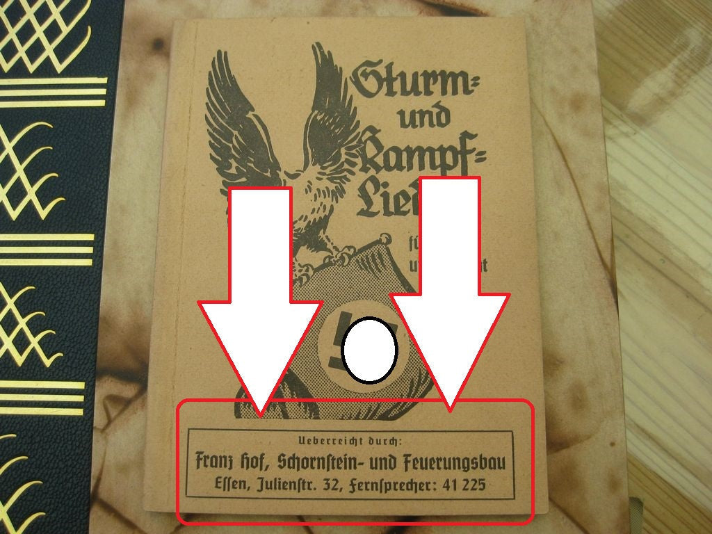 Originalausgabe Heft / Buch Sturm und Kampflieder für Front und Heimat