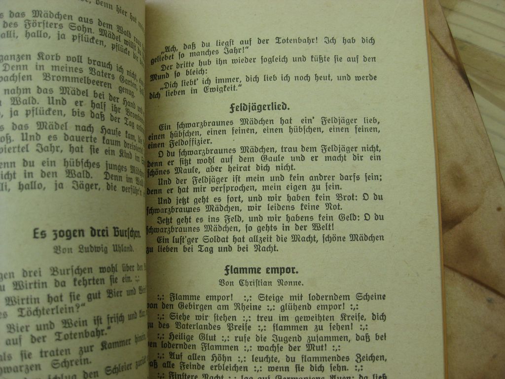 Originalausgabe Heft / Buch Sturm und Kampflieder für Front und Heimat