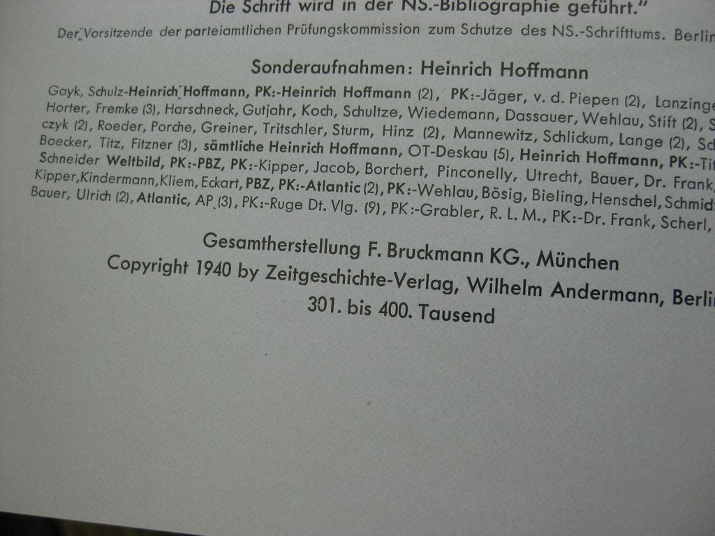 Buch Bildband MIT HITLER IM WESTEN / SONDERAUSFÜHRUNG (Roter Einband) Heinrich Hoffmann