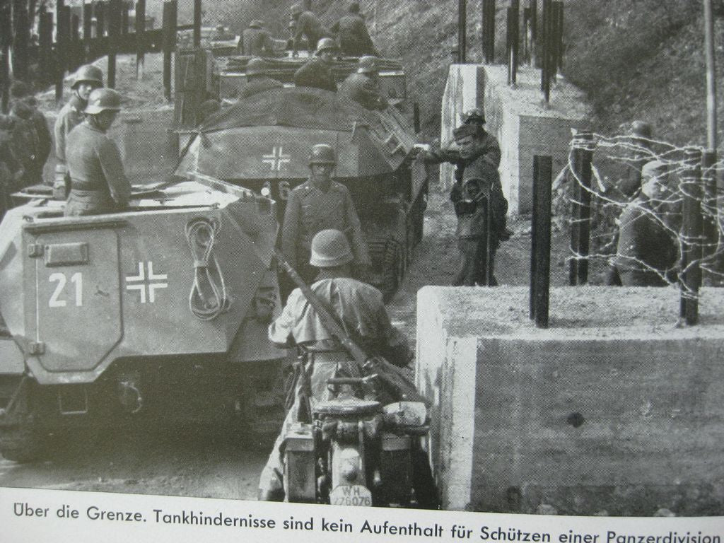 Buch Bildband MIT HITLER IM WESTEN / SONDERAUSFÜHRUNG (Roter Einband) Heinrich Hoffmann