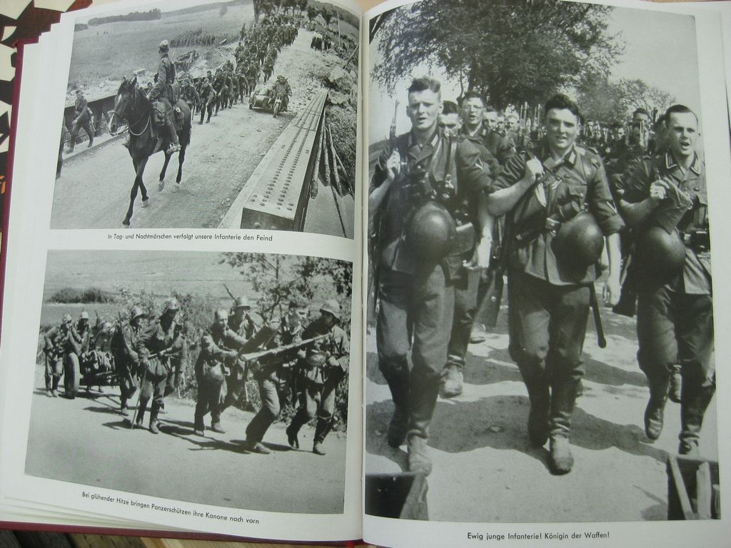 Buch Bildband MIT HITLER IM WESTEN / SONDERAUSFÜHRUNG (Roter Einband) Heinrich Hoffmann