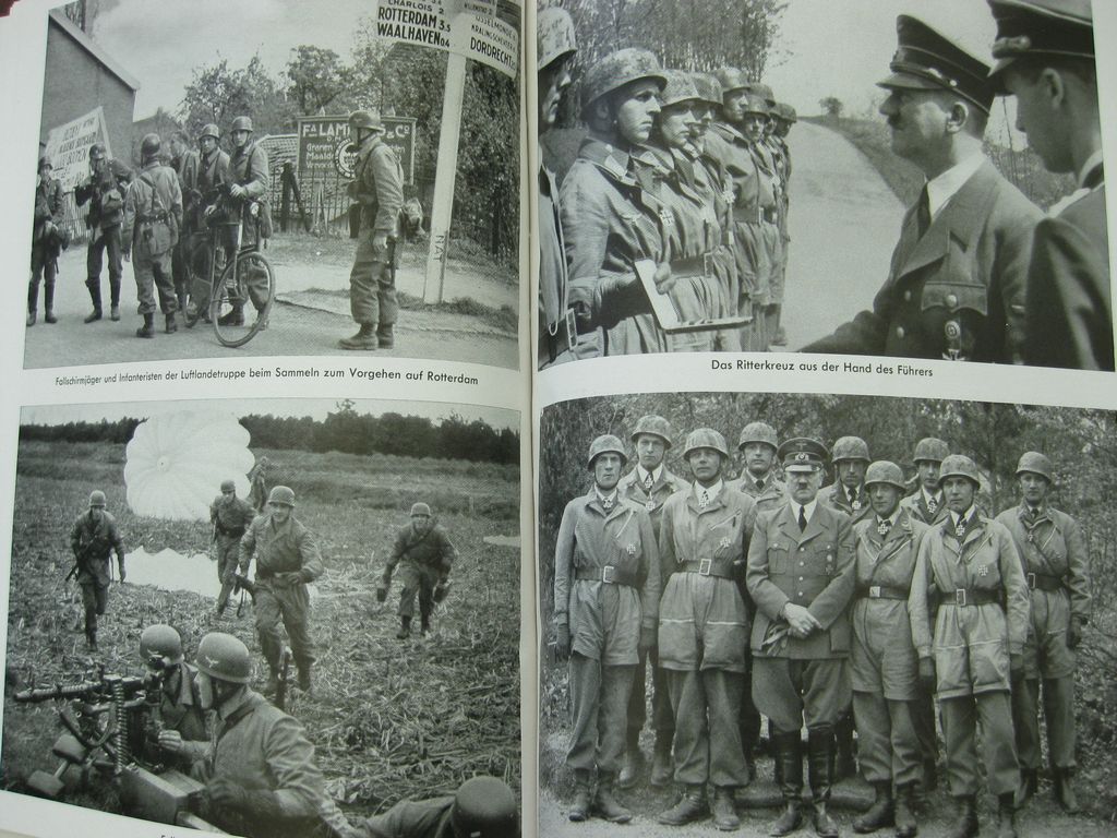 Buch Bildband MIT HITLER IM WESTEN / SONDERAUSFÜHRUNG (Roter Einband) Heinrich Hoffmann