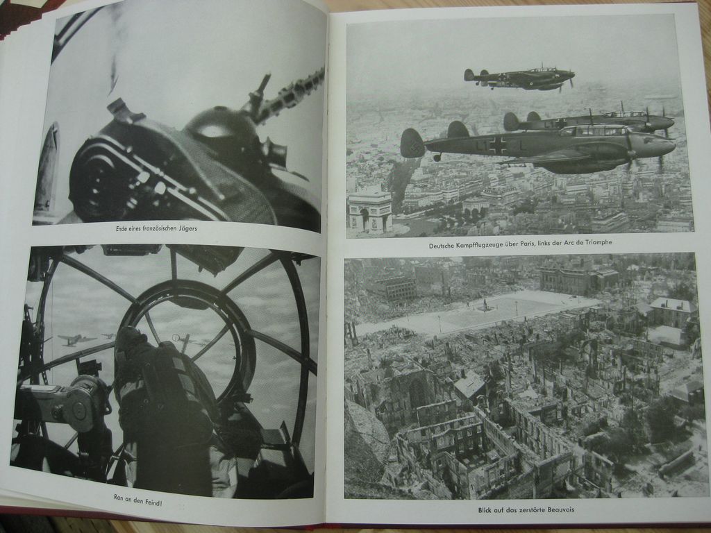 Buch Bildband MIT HITLER IM WESTEN / SONDERAUSFÜHRUNG (Roter Einband) Heinrich Hoffmann