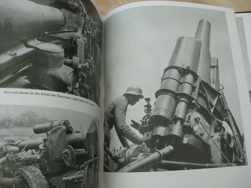 Buch Bildband MIT HITLER IM WESTEN / SONDERAUSFÜHRUNG (Roter Einband) Heinrich Hoffmann