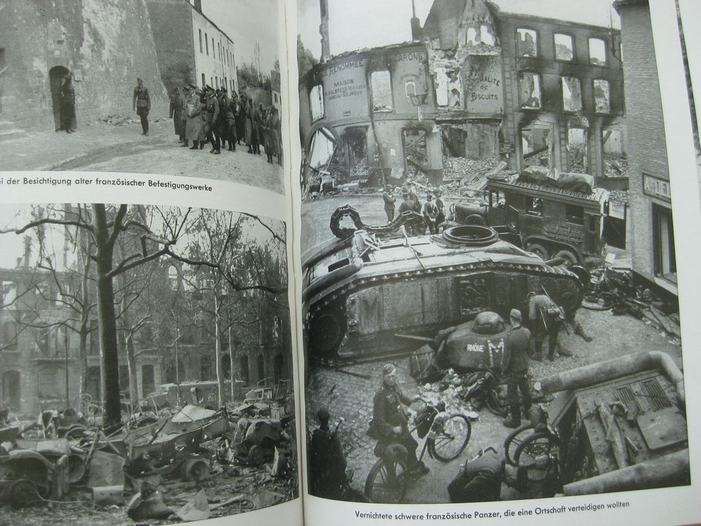 Buch Bildband MIT HITLER IM WESTEN / SONDERAUSFÜHRUNG (Roter Einband) Heinrich Hoffmann