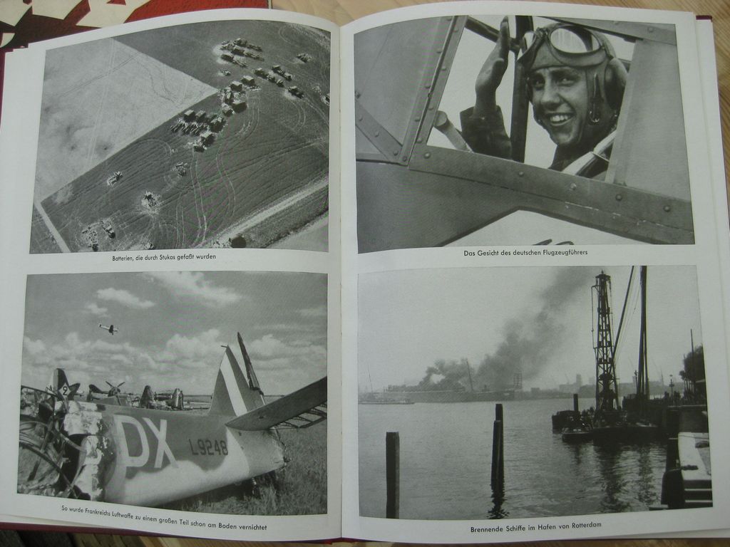 Buch Bildband MIT HITLER IM WESTEN / SONDERAUSFÜHRUNG (Roter Einband) Heinrich Hoffmann