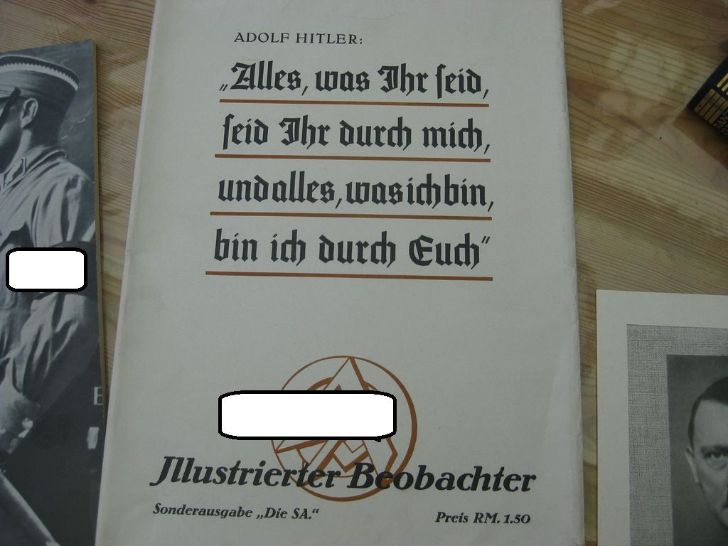 Buch Heft Illustrierter Beobachter Sonderausgabe Die SA Bilder Orden Uniformen