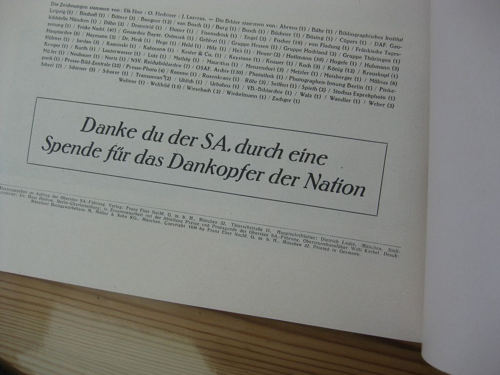 Buch Heft Illustrierter Beobachter Sonderausgabe Die SA Bilder Orden Uniformen