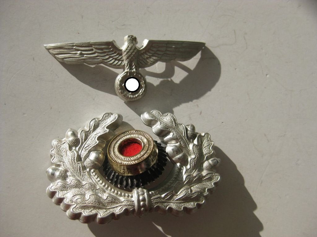 SET Kokarde mit Mützenkranz und Mützenadler für Schirmmütze Heer