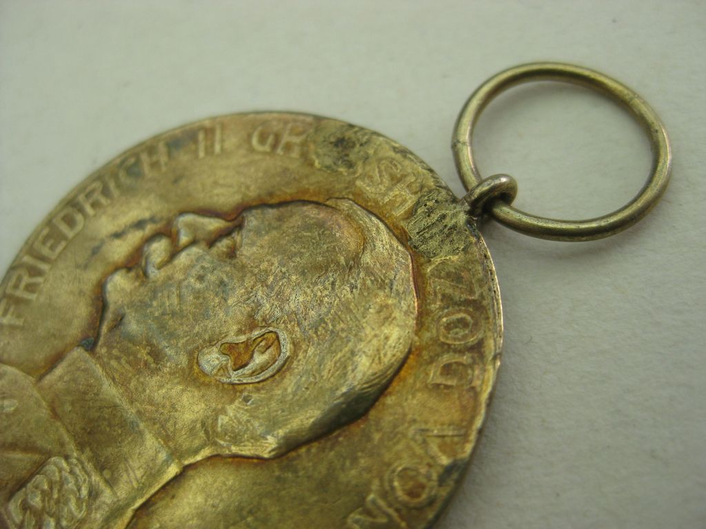 Baden kleine goldene Verdienstmedaille seltene VARIANTE