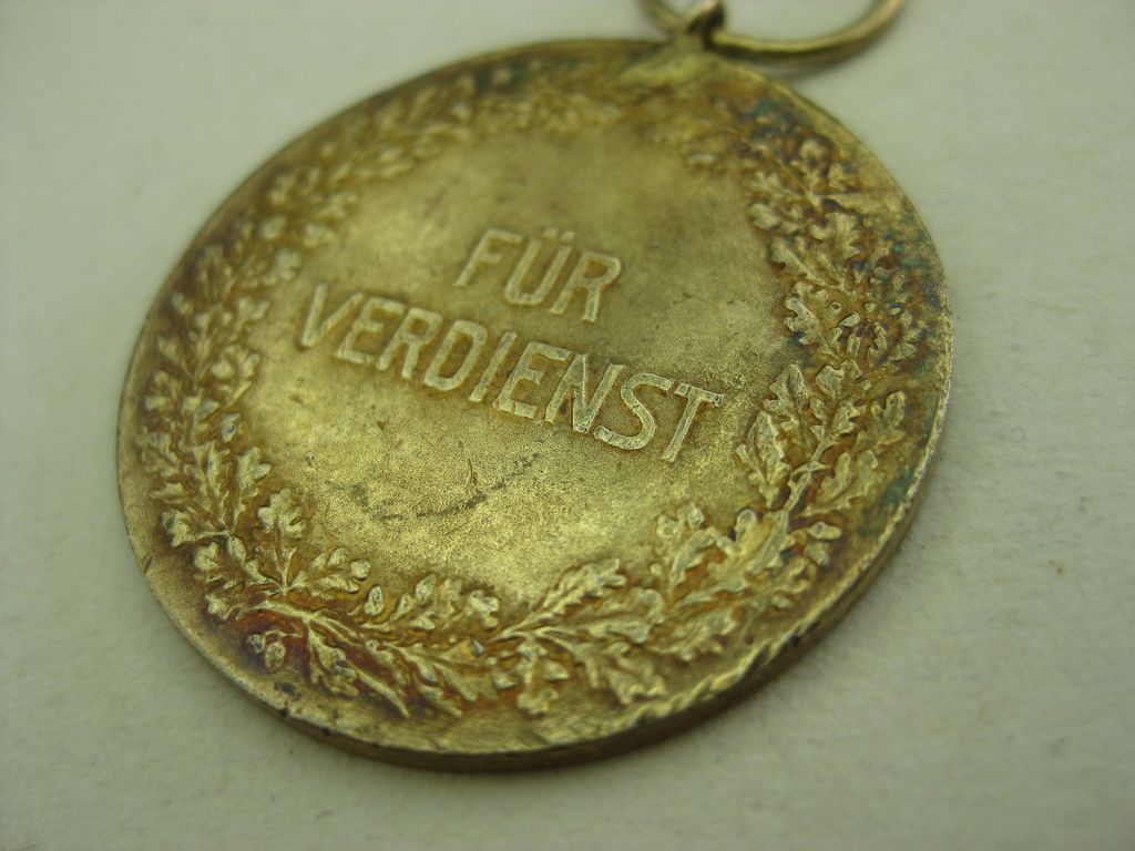 Baden kleine goldene Verdienstmedaille seltene VARIANTE