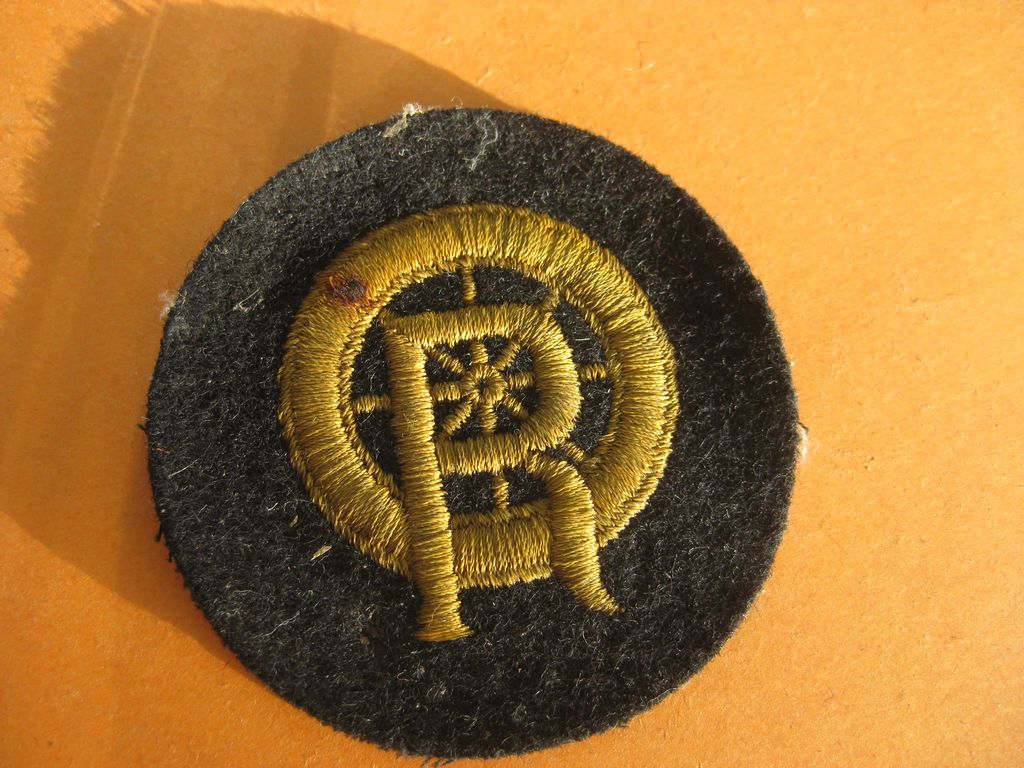 Ärmelabzeichen Uniformabzeichen für Reichsbahn - Eisenbahn Rangieraufseher