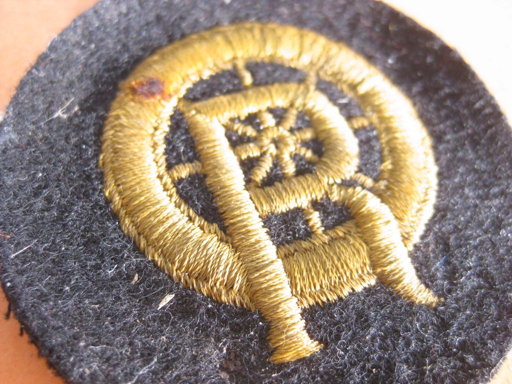 Ärmelabzeichen Uniformabzeichen für Reichsbahn - Eisenbahn Rangieraufseher