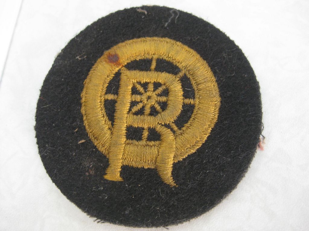 Ärmelabzeichen Uniformabzeichen für Reichsbahn - Eisenbahn Rangieraufseher