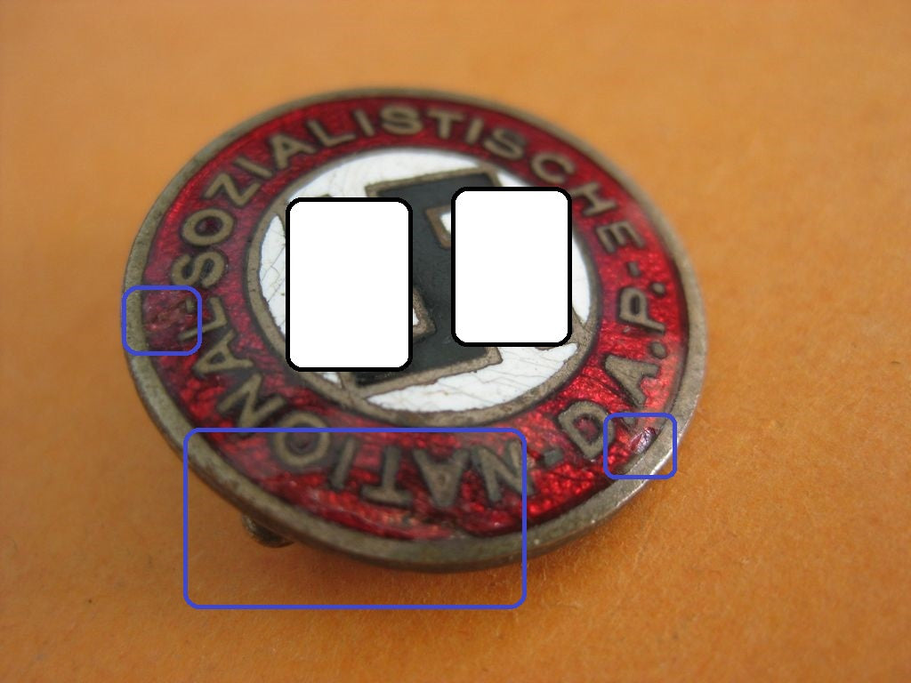 NSDAP Parteiabzeichen VOR 1933 !!!!!!! Hersteller sicherlich : Steinhauer &amp; Lück