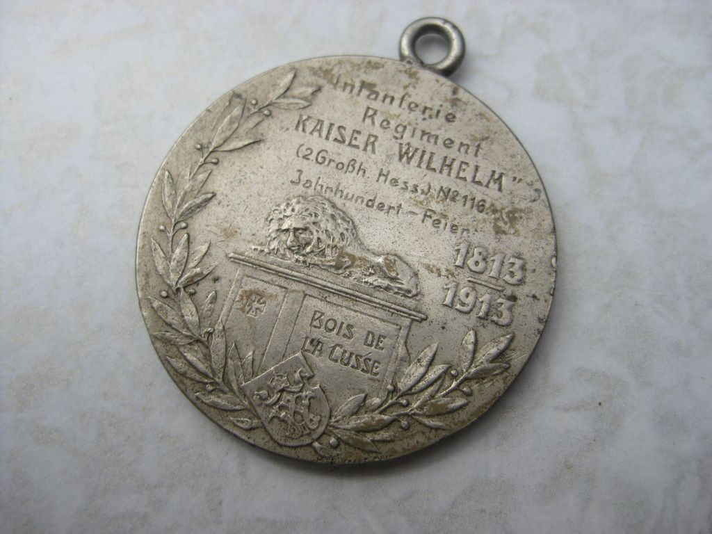 Erinnerungsmedaille Medaille Ernst Ludwig von Hessen & Wilhelm II Infanterie Regiment 116