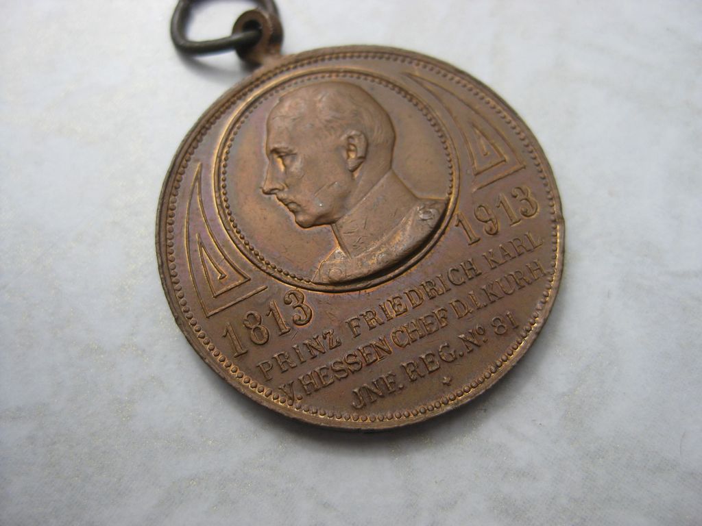 Medaille Preußen Kurhessen Infanterie Regiment Nr. 81 Regimentsmedaille 1813 - 1913