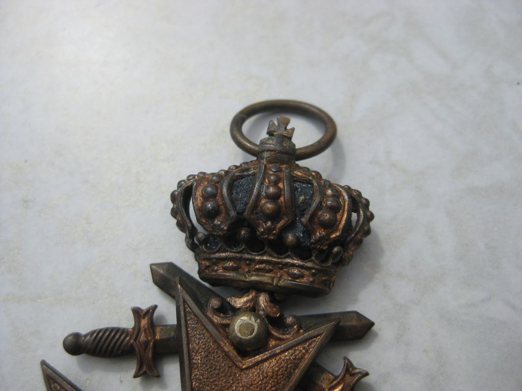 bayrisches Militärverdienstkreuz 3.Klasse mit Krone und Schwertern (MVK) 1866-1918 SEHR SELTENE VARIANTE