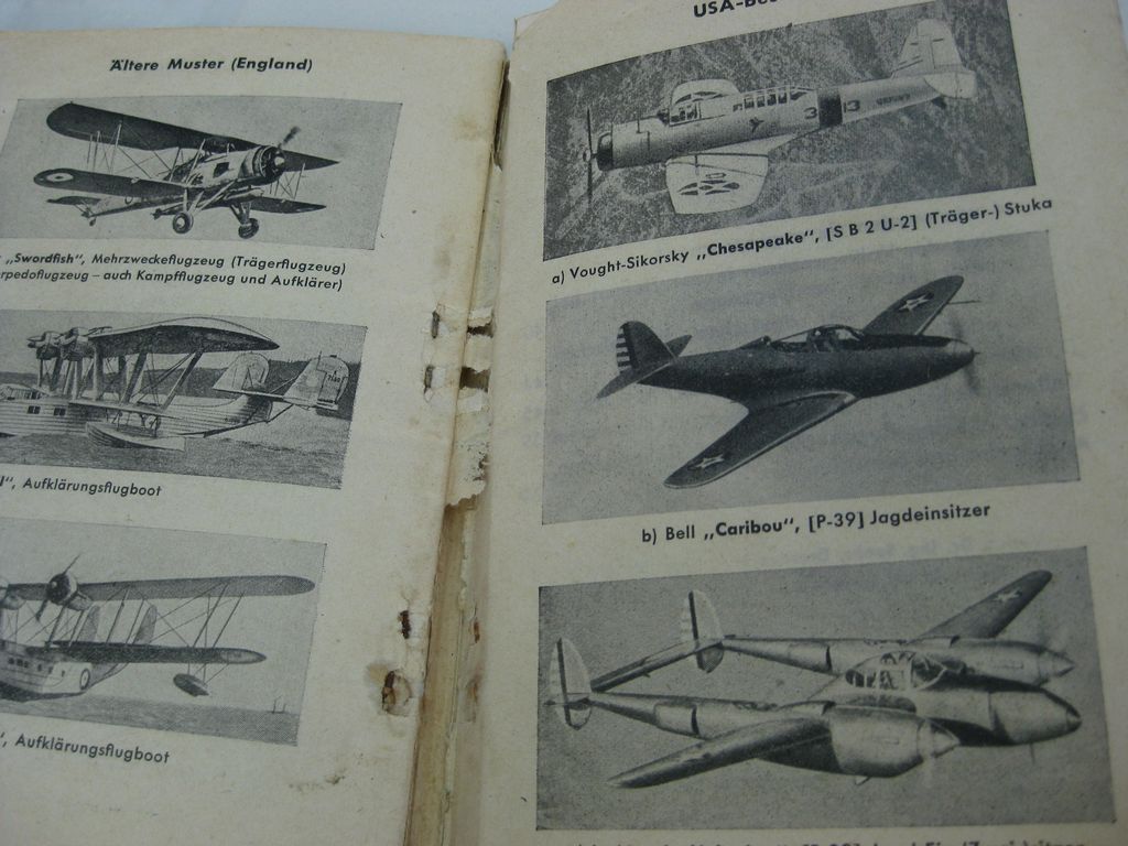 Originalausgabe Buch Heft Luftwaffe Fliegertruppe Kriegsflugzeuge 3.Reich