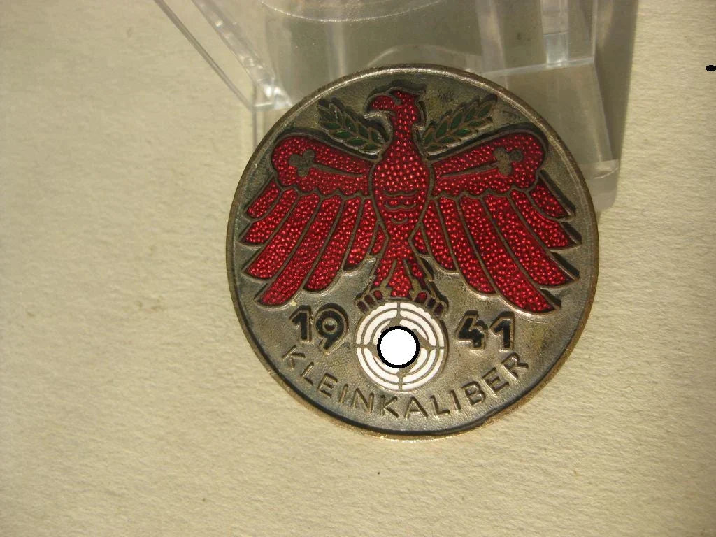 Silberne Ehrennadel der Tiroler Schießauszeichnung KLEINKALIBER 1941 Mint Condition