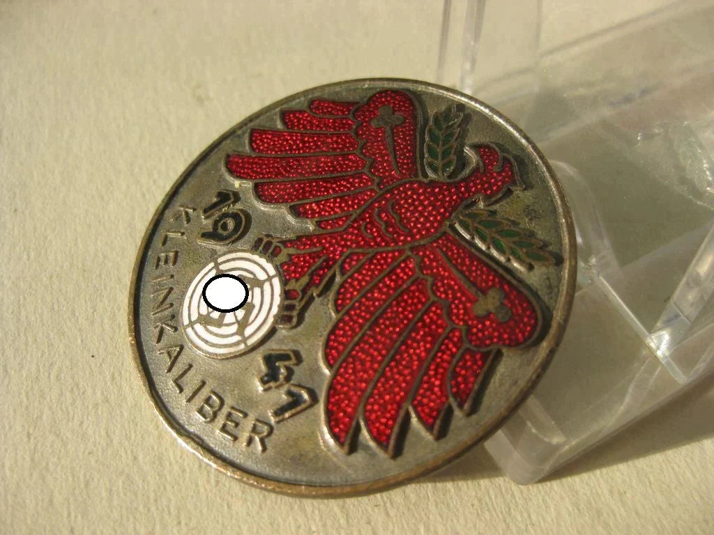 Silberne Ehrennadel der Tiroler Schießauszeichnung KLEINKALIBER 1941 Mint Condition