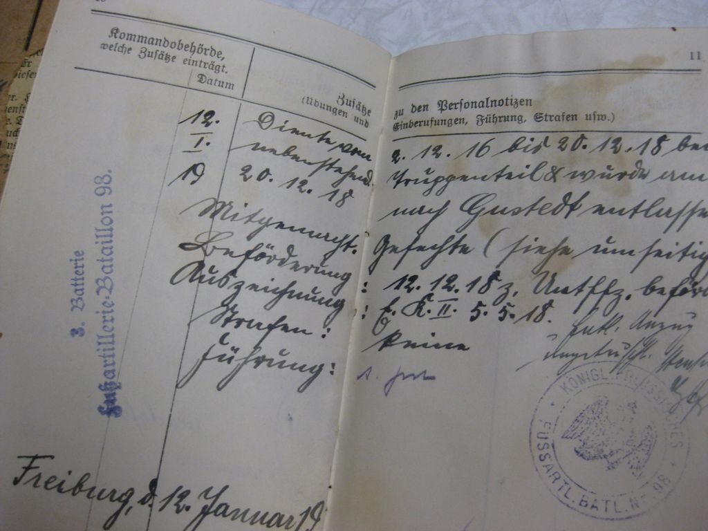 Militärpaß Soldbuch Husaren Regiment 9 Besitzzeugnis Eisernes Kreuz Hildesheim !