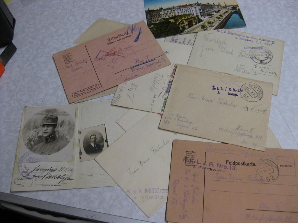 Identitäts-Karte Militärpaß Soldbuch Österreich Feldpost Schützenregiment No.34