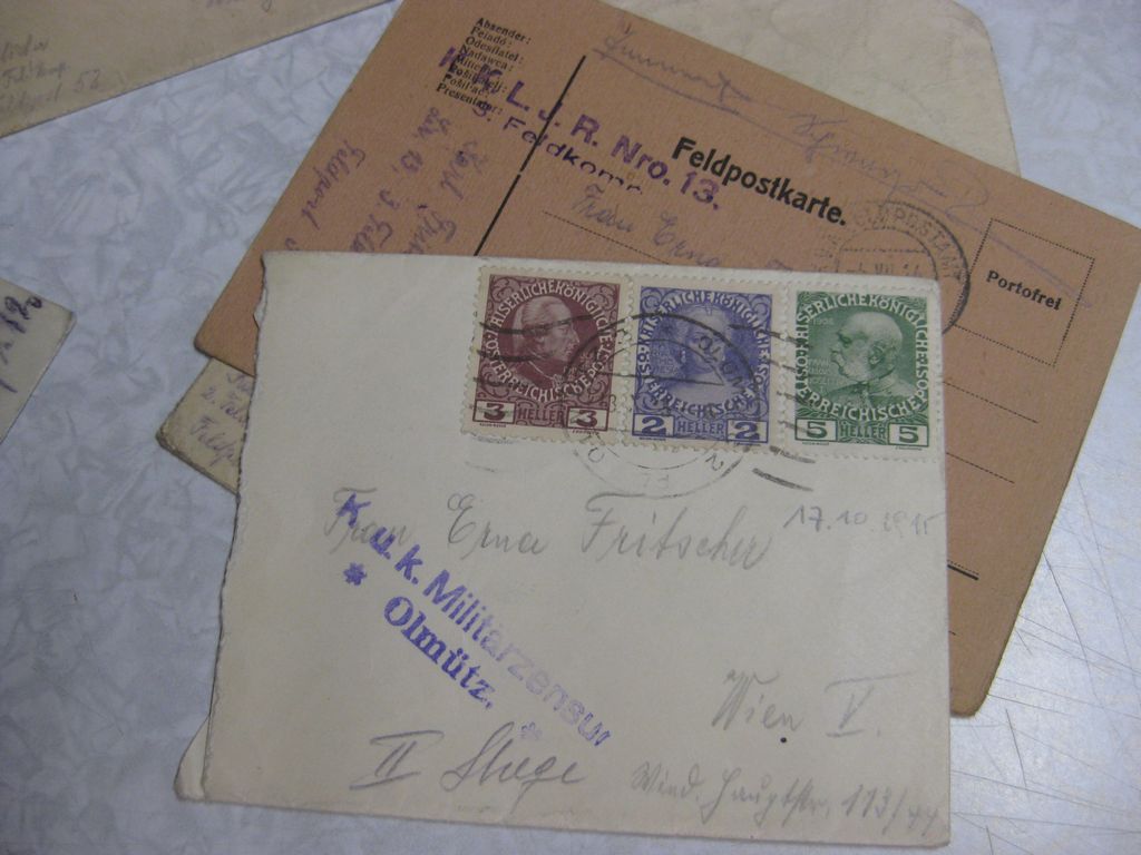 Identitäts-Karte Militärpaß Soldbuch Österreich Feldpost Schützenregiment No.34