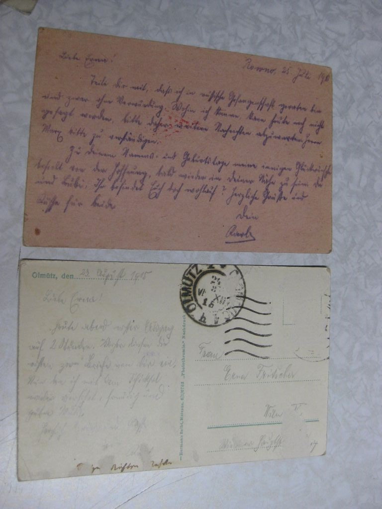 Identitäts-Karte Militärpaß Soldbuch Österreich Feldpost Schützenregiment No.34