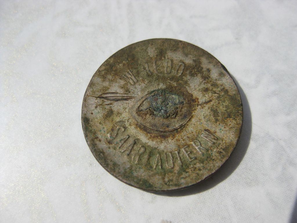 NSDAP D.V.G. Westmark Lothringen Abzeichen Hersteller: W. Redo in Saarlautern Orden 3.Reich