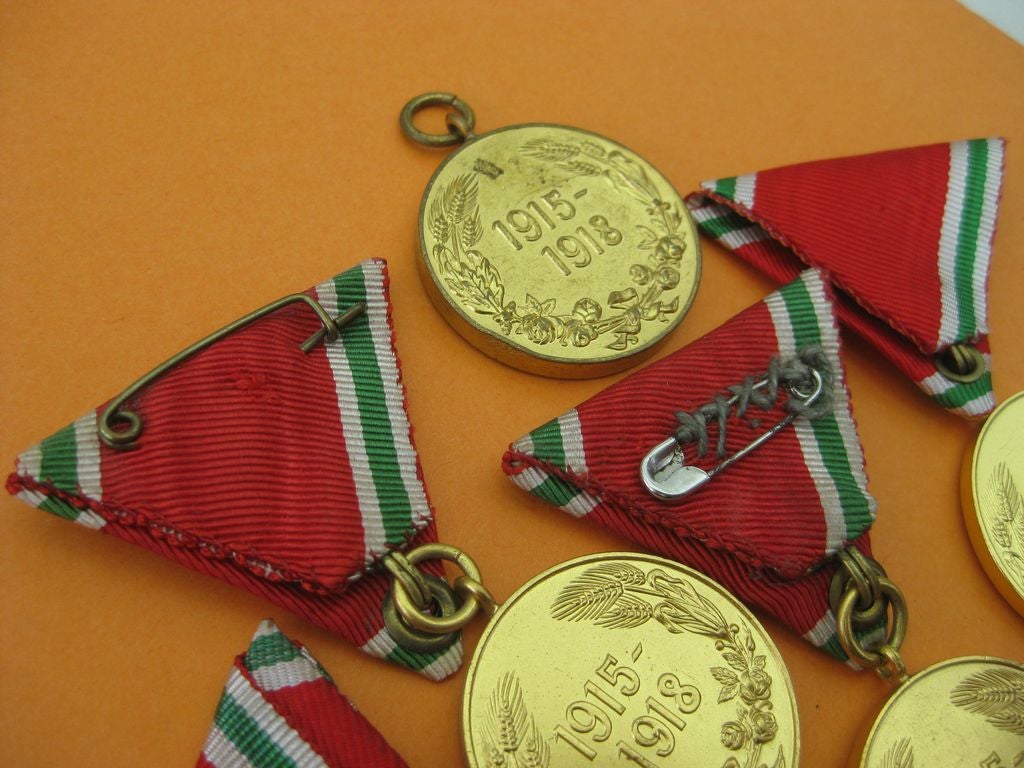 5 x bulgarische Kriegserinnerungsmedaille 1915 - 1918 1. Weltkrieg BULGARIEN