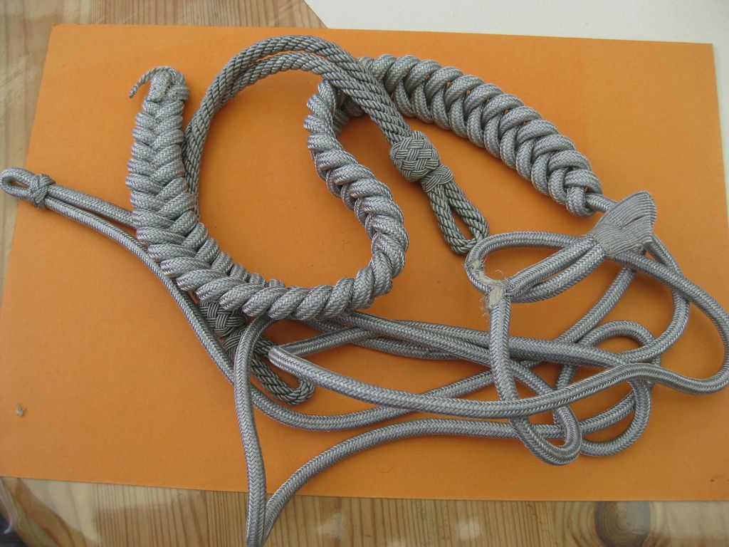 Adjutantenschnur Paradeschnur &amp; Mützenkordel für Schirmmütze Wehrmacht