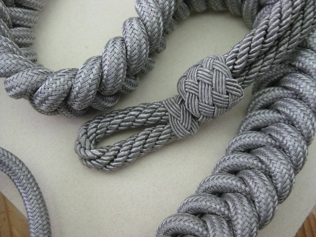 Adjutantenschnur Paradeschnur &amp; Mützenkordel für Schirmmütze Wehrmacht