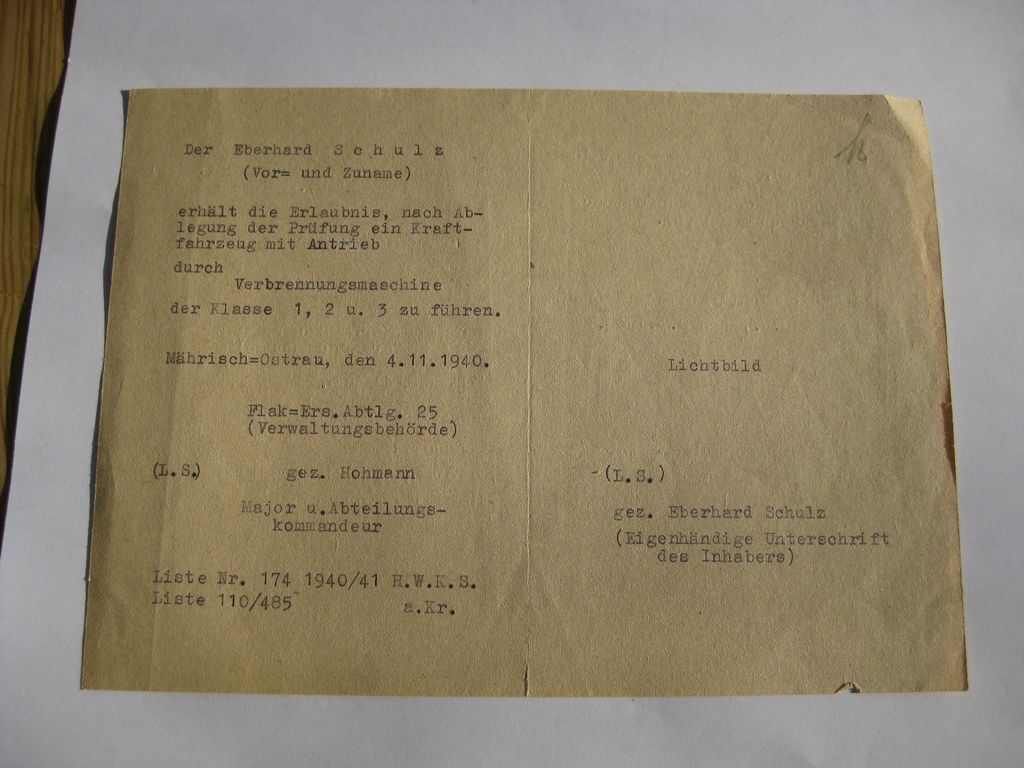 Verleihungsukunden Dokumente Luftwaffe Reichsluftfahrtministerium (RLM) Berlin Hildesheim