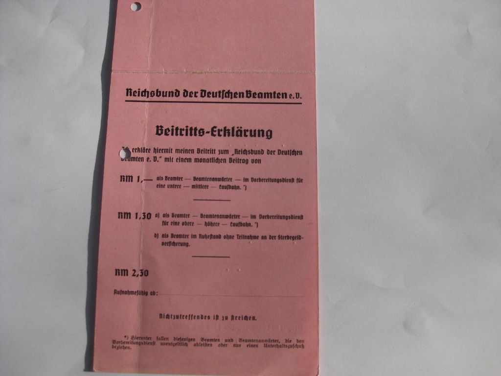 Verleihungsukunden Dokumente Luftwaffe Reichsluftfahrtministerium (RLM) Berlin Hildesheim