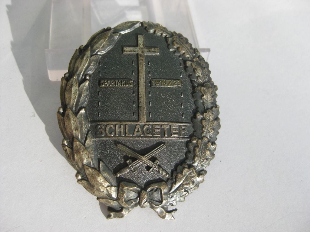 Schlageterschild 2.Modell SPARTAKUS 1919 FREIKORPS
