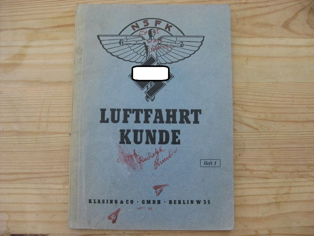 Buch NSFK Luftfahrt Kunde Heft 1 Luftwaffe Wehrmacht