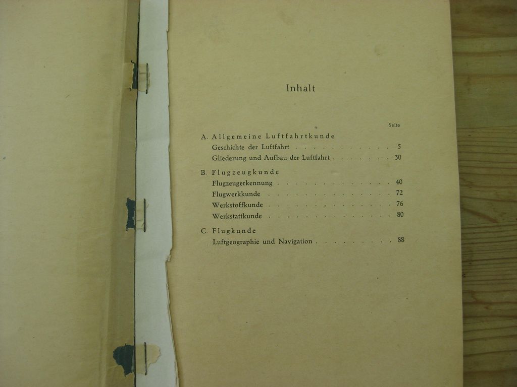 Buch NSFK Luftfahrt Kunde Heft 1 Luftwaffe Wehrmacht