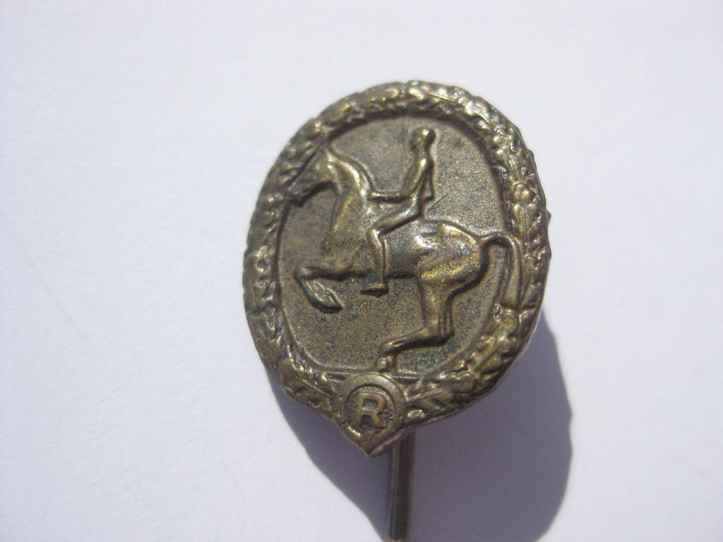 3.Reich Reitersportabzeichen in Bronze -Miniatur- 1933 - 1945