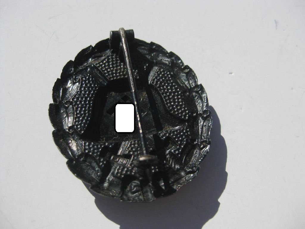 Verwundetenabzeichen in Schwarz 1.Form  -Variante- sog. Legion Condor mit Verleihungsurkunde Frankreichfeldzug Westfront 1940